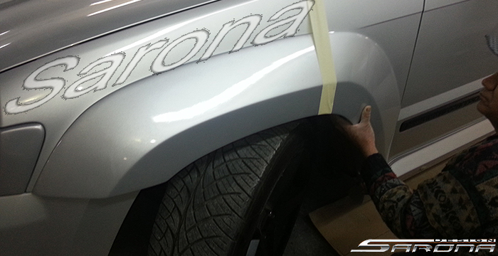 Custom Jeep Grand Cherokee  SUV/SAV/Crossover Fender Flares (2005 - 2010) - $2200.00 (Part #JP-001-FF)